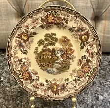 Vintage Royal Staffordshire Claire Cliff Tonguin Multicolor Salad Plate 1940s