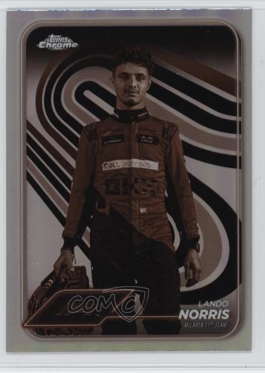 2024 Topps Chrome Formula 1 F1 Drivers Sepia Refractor Lando Norris #7 0ht6