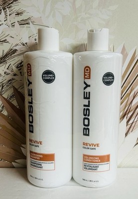 NEW Bosley MD Revive Color Safe Nourish Shampoo Volumizing Conditioner 25 fl oz 
