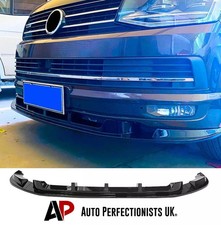 For VW Transporter T6 T6.1 Gloss Black Front Lip Splitter Spoiler Body 2015+!