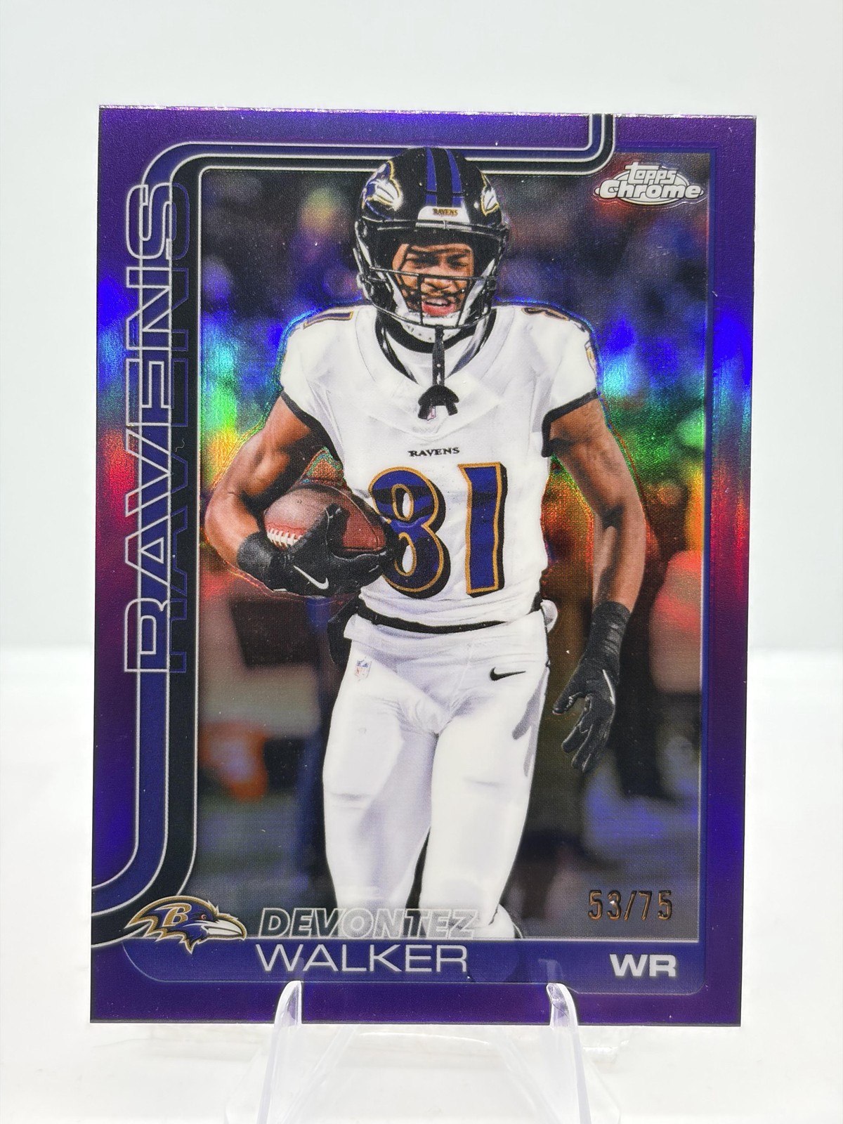 2025 Topps Chrome Devontez Walker #26 Purple Refractor #/75