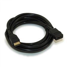 10ft HIGH-SPEED HDMI w/Ethernet 28 AWG EXTENSION M/F Cable Gold Plated