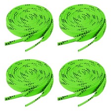 2 Pair Waxed Hockey Laces Hockey Skate Laces for Ice Roller, 72 Inch Green