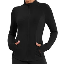 Workout Jackets for Women Lightweight Running Jackets Full Zip Yoga Athletic ...