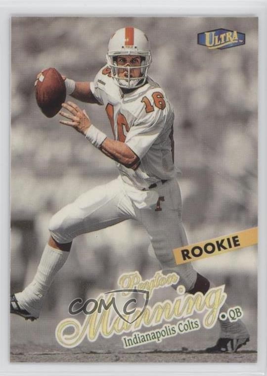 1998 Ultra Rookie Gold Medallion Peyton Manning #201G Rookie RC HOF ni4