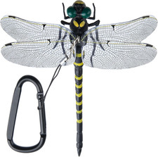 Dragonfly Hat Clip, Dragon Fly Clips for Bugs Fake Realistic Artificial Dragonfl