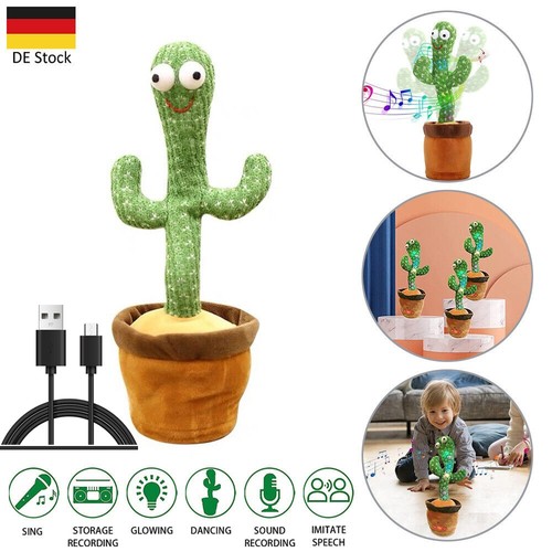 Sprechender Tanzender Kaktus Elektronischer Shake Elektronischer Plüschtier Gift - Bild 2 von 15