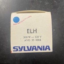 Sylvania Tungsten Halogen Projector Lamp, ELH 300W/120V NIB