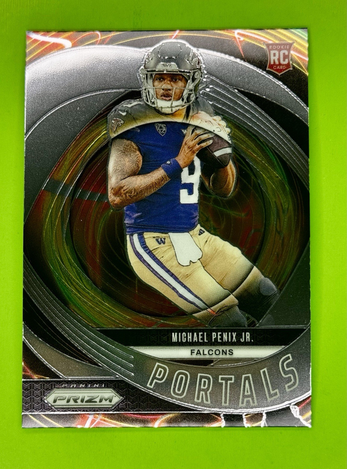 2024 Panini Prizm - Portals Michael Penix Jr. #6 Silver Prizm (RC)