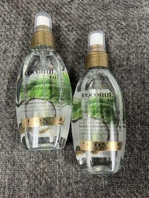 2 New OGX Nourishing Coconut Oil Weightless Hydrating Oil Mist 4 fl oz Each