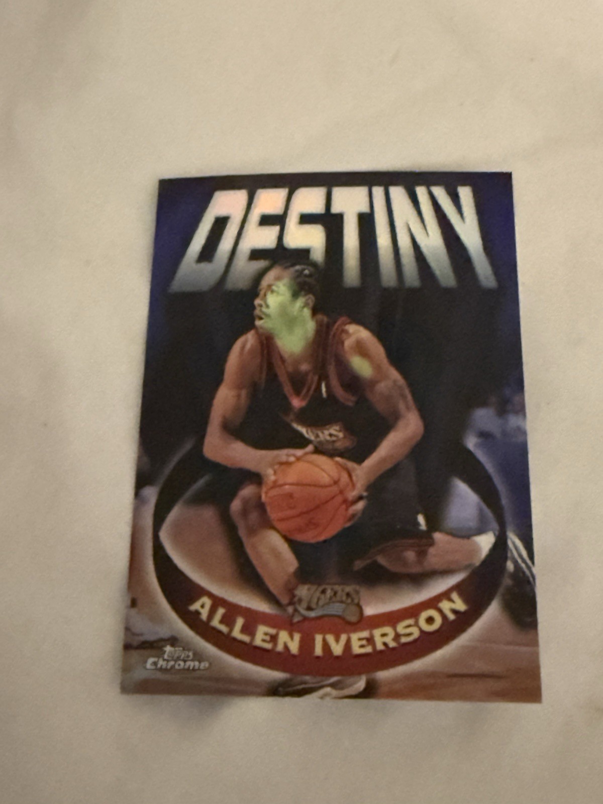 Allen Iverson 1997 Topps Chrome Destiny Refractor