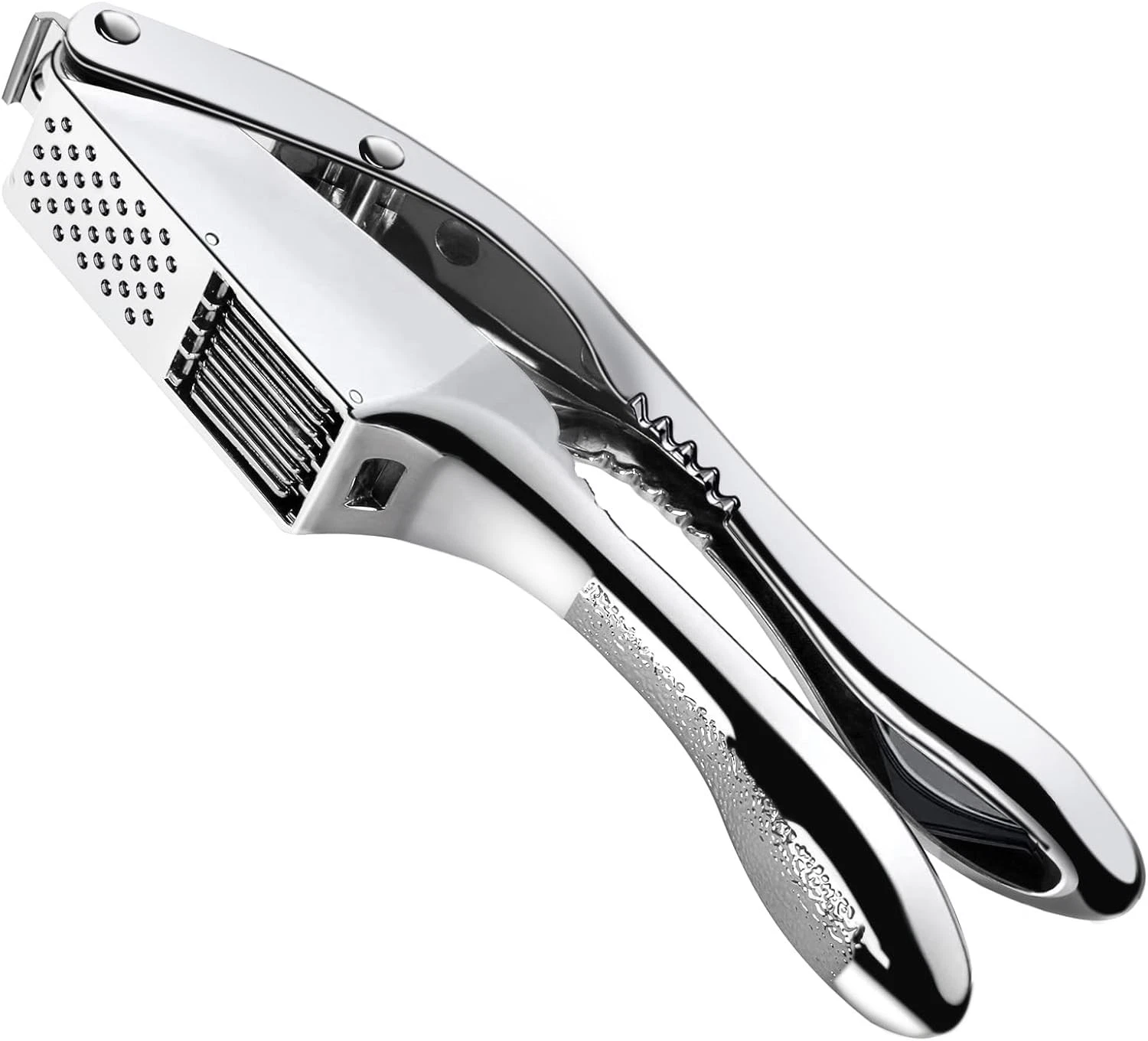 Garlic Press 2 in 1, Stainless Steel Blade, Effortlessly Crush, Slice, and Mi...
