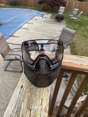 CRBN Zero Pro Paintball Mask Smoke with Clear Lens USED