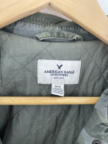 American Eagle M Green Camo Long Sleeve Jacket Women’s Medium - Picture 3 of 5