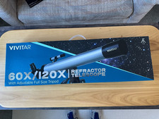 Vivitar- 60x/120x Refractor Telescope. Brand New In Original Packaging