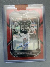 2022 Panini Prizm Jermaine Johnson II #375 Rookie Auto Red Wave /149 DZ2009