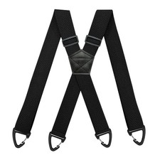 Men Heavy Duty Suspenders Adjustable X-Back Work Biker Wide Elastic Pant Straps