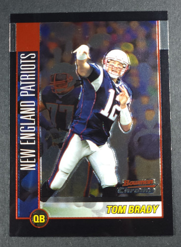 Tom Brady #99 2002 Bowman Chrome card