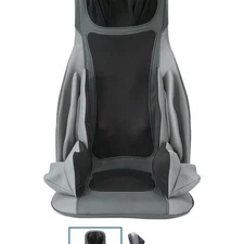 Brookstone C7 Shiatsu Massging Seat Topper with Heat Gray B-MCS-1100HJ