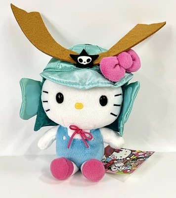 Tokidoki x Hello Kitty 6in Samurai Plush   Blue & Pink   Brand New w/ Tag