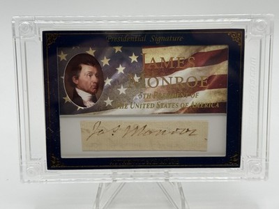 2025 A Word From POTUS - James Monroe Authentic Signature /09 #PS-JM5