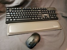 Wireless Keyboard Mouse Combo w/ Wrist Rest NO USB DONGLE Pre-Owned