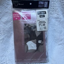 NOS Vintage Hanes Her Way Size 7 Cotton Brief 3 Pack Underwear Floral 1998