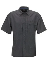 Propper Men  Covert Dress Shirt Size M Black Tactical Conceal Carry Short Sleeve
