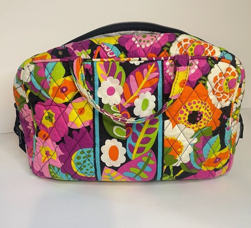 Vera Bradley Tutti Frutti (Retired) Large Cosmetic Bag Quilted Floral 