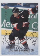 1995-96 Upper Deck Be a Player Auto Randy Cunneyworth #S81 Auto 0a1