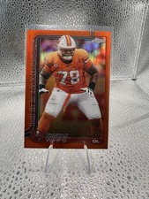 2025-26 Topps Chrome Tristan Wirfs Orange Refractor #/25 Color Match Tampa Bucs