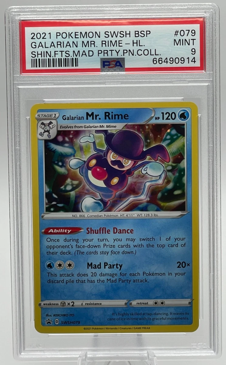 mr rime pokemon card Pokemon 2022 Galarian Mr. Rime Gym Tournament Holo Promo Card #235/S-P