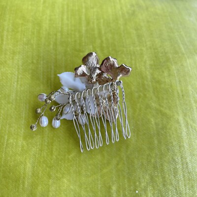 Anthropologie BHLDN Pearl & Crystal Comb | eBay display picture 1