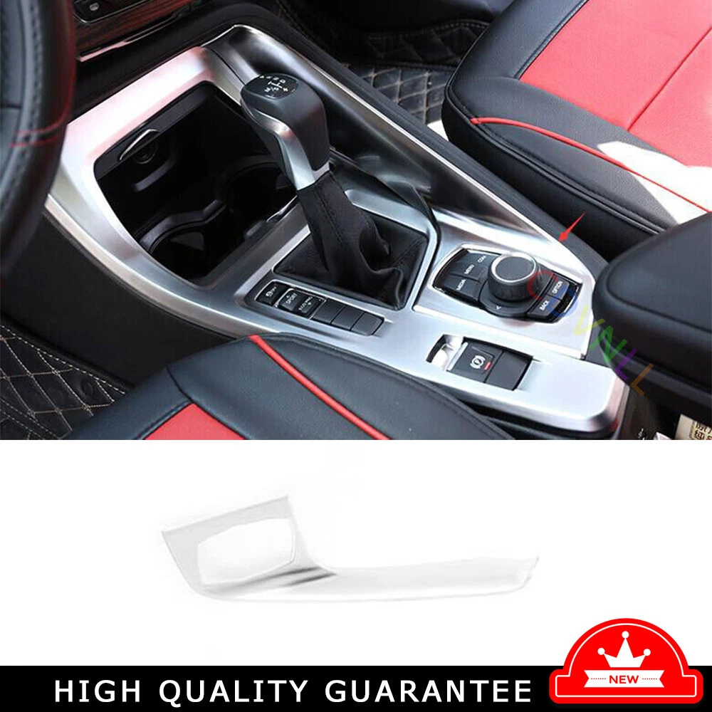 Console Gear Shift Frame Cover Trim 1* Fit For BMW X2 F39 2018-2022 Matte Silver