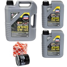 Motoröl Set 4100 5W-40 LIQUI MOLY 7 Liter + Ölfilter für Subaru Tribeca Outback