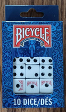 Pack of 10 Bicycle Dice Sealed in Carton