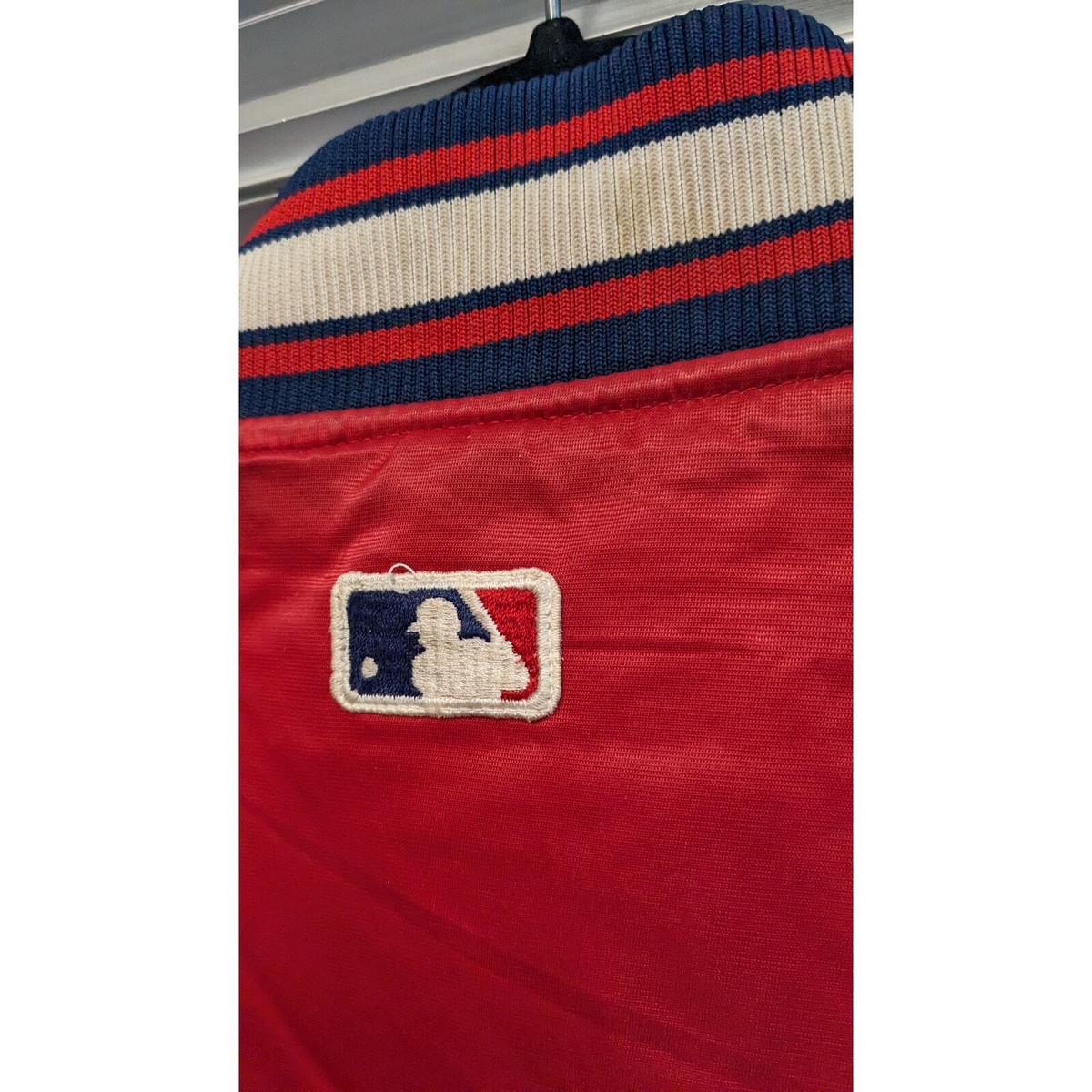 Cleveland Indians 1997 STARTER satin bomber jacket 4XL red