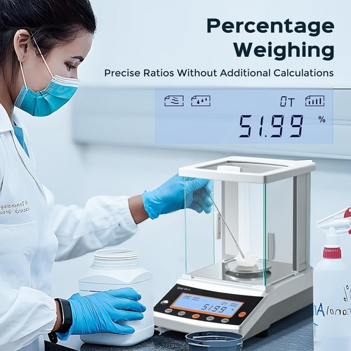 Balanza Analítica Alta Precisión Laboratorio Joyería Peso Báscula 0.0001g 0.1mg - Imagen 4 de 7