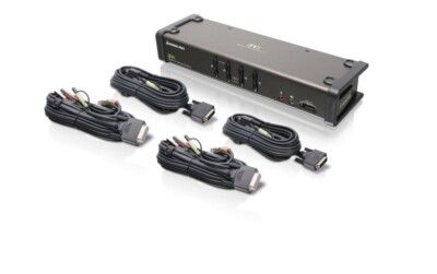 ATEN IOGear (GCS1104) 4-Ports External KVM / audio switch USB