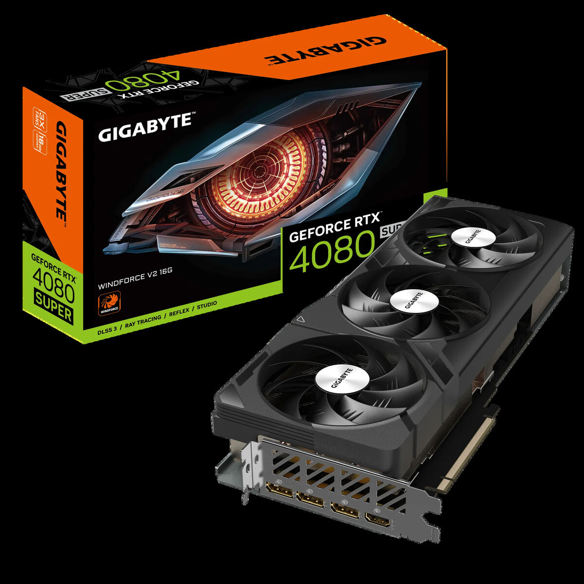 Gigabyte GeForce RTX 4080 SUPER WINDFORCE V2 16GB GDDR6X GV Gigabyte GeForce RTX 4080 SUPER WINDFORCE V2 16GB GDDR6X GV