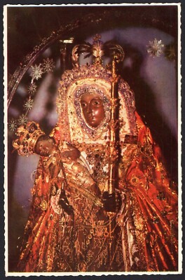 Holy card postale de la Virgin de la Candelaria santino image pieuse estampa