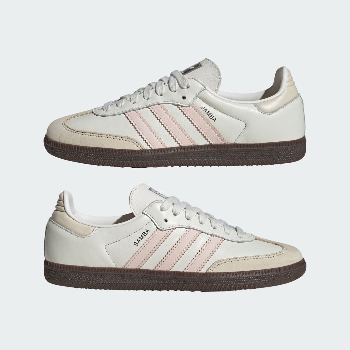 Adidas Samba OG Sneakers Original Shoes Cloud White/Wonder Adidas Samba OG Sneakers Original Shoes Cloud White/Wonder