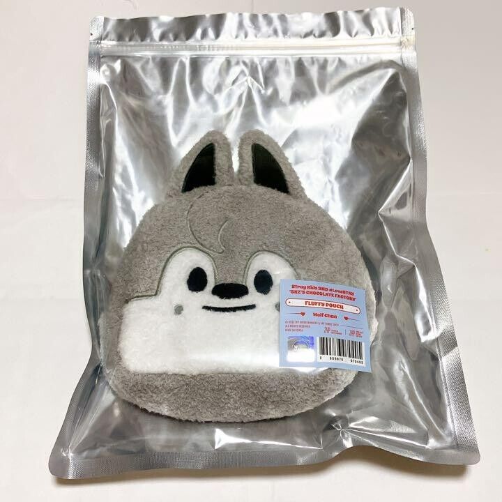 Stray Kids Fluffy pouch Bang Chan Wolf Chan Official Stray Kids Fluffy pouch Bang Chan Wolf Chan Official