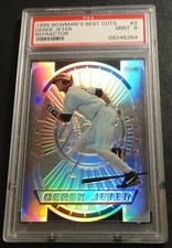 1996 DEREK JETER BOWMAN'S BEST CUTS REFRACTOR ROOKIE #3 PSA 9 POP 51 