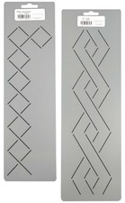 Quilting Stencils Lattice Diamond & Grid Border Quilters Plastic Hand Template