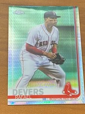 ⚾ 2019 Topps Chrome Baseball Prism Refractor Base Card #184 Rafael DEVERS ⚾ 