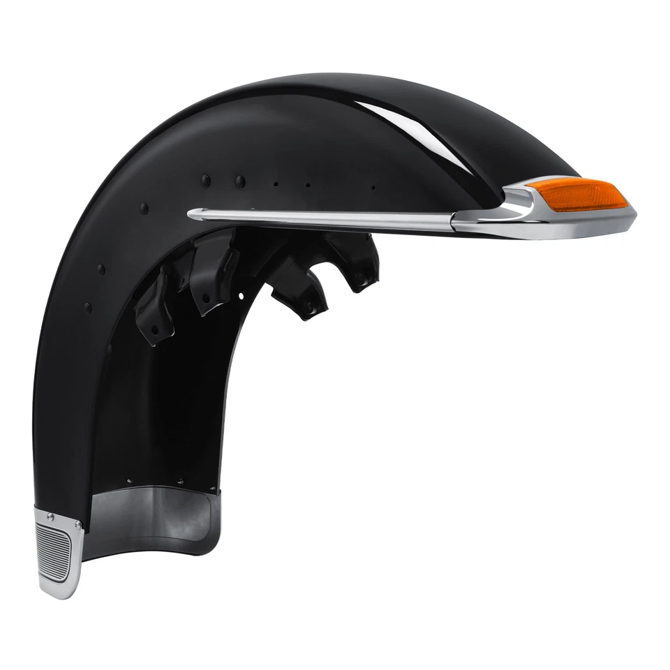 Black Front Fender Fit For Harley Touring Electra Glide Road King FLHR 1989-2013 - Image 4 of 4