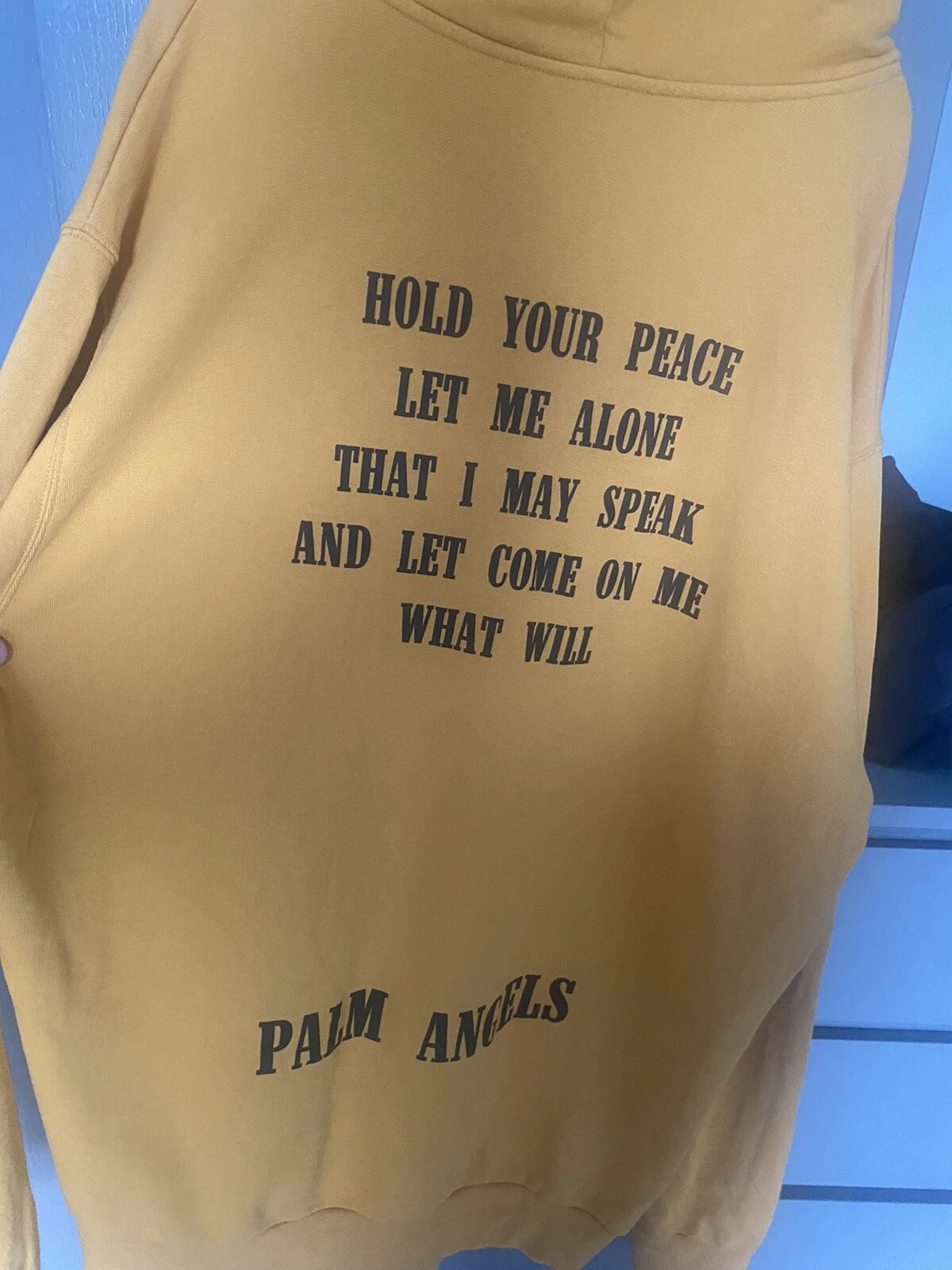 Felpa con cappuccio Palm Angels xxl indossata una volta