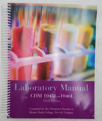 Laboratory Manual CHM 1045L-1046L 3rd Ed. | eBay