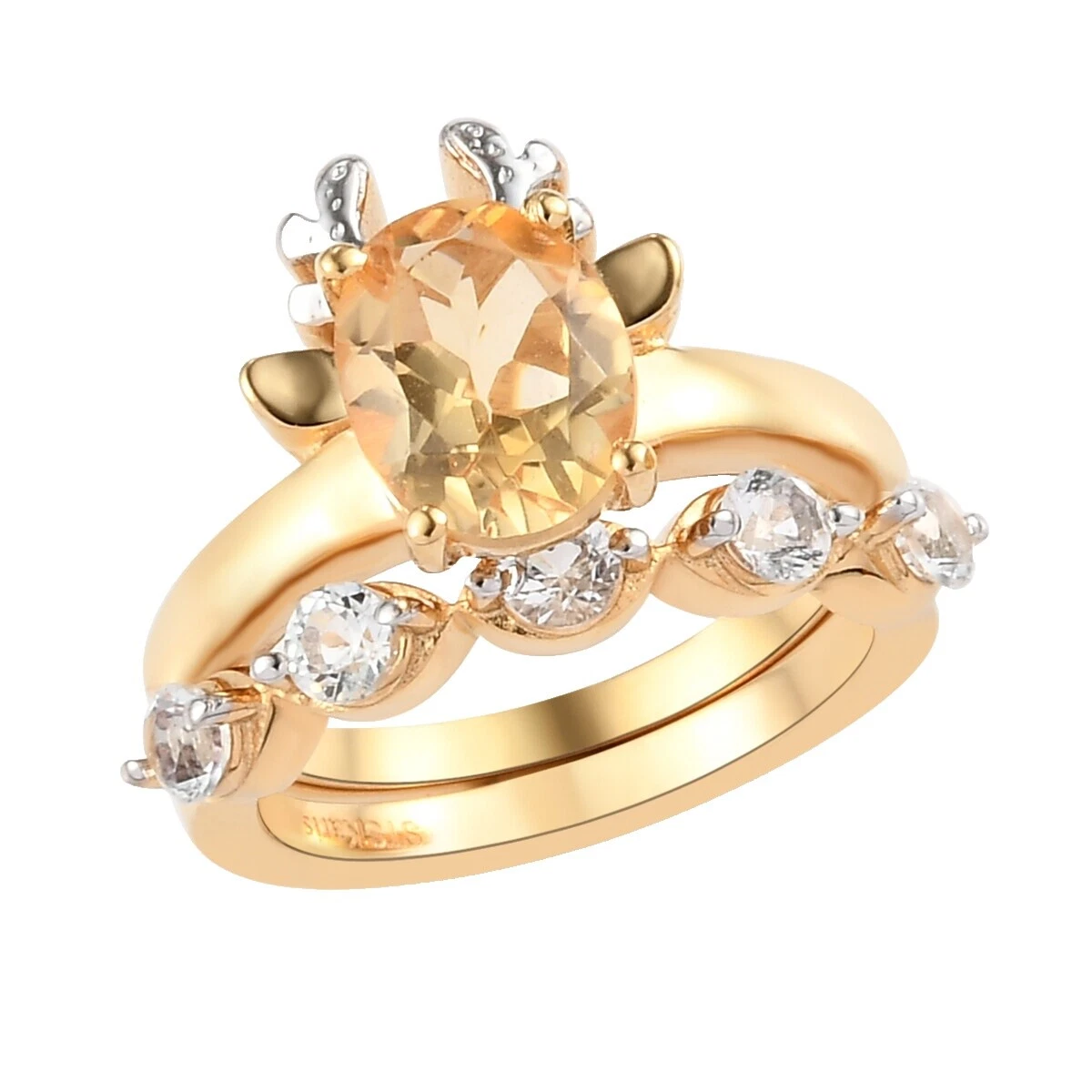 Anillos de platino Blanco Plateado Banda Moda